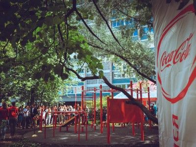 Открытие площадки Coca-Cola в Санкт-Петербурге.