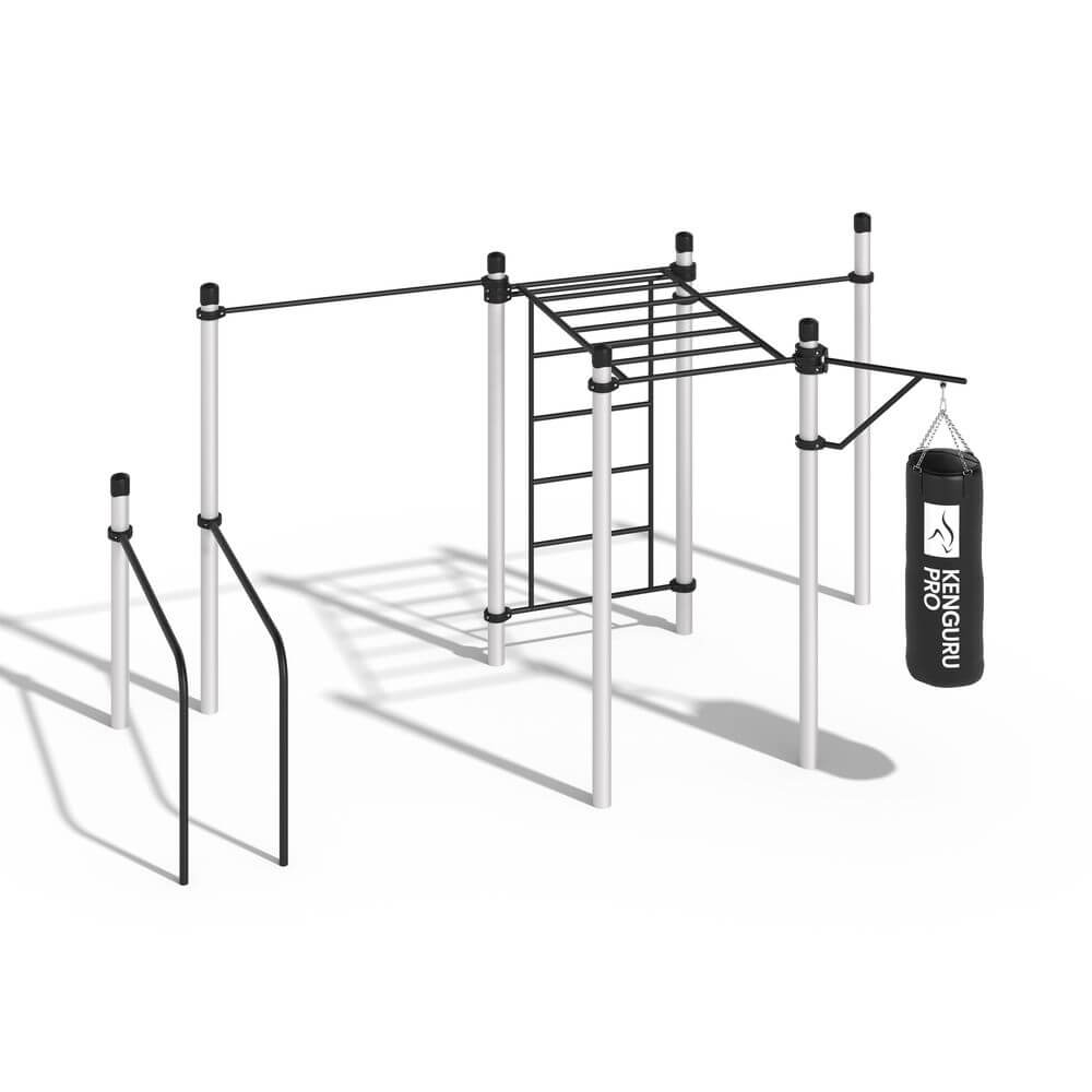 Дальвик (Алюминий)  - 2 турника, боксерский мешок, брусья, рукоход классический, шведская стенка